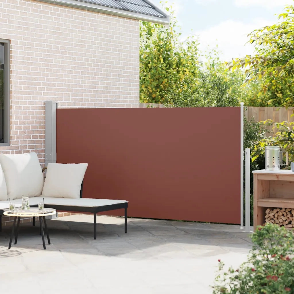 Tenda da Sole Laterale Retrattile 160 x 300 cm Marrone 41547