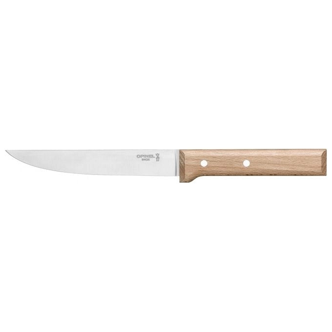 OPINEL 1820 Serie Paralle'le Coltello da Cucina Lama 16 cm Acciaio Inox X50CrMoV15 Manico in Faggio colore Legno