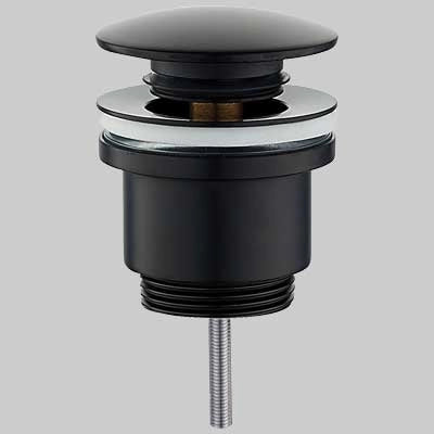 PILETTA CLICK CLACK TONDA NERA  1 1/4     MADE IN ITALY