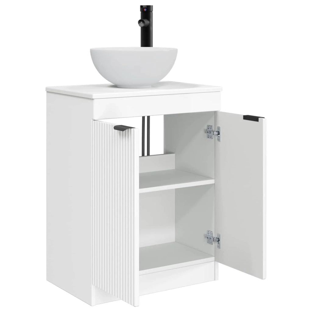 Mobile da bagno con lavabo Bianco Lucido 54 x 35 x 83 cm