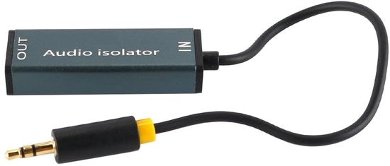 Isolatore Acustico per Auto e Casa - 3,5 mm Connettore - Modalità Plug-and-play - Adatto per Autoradio e Stereo Casa - Progettazione Compatta - Isolatore Acustico