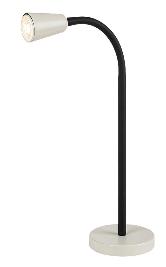 Lampada da scrivania Aldo 1xGU10 nera/avorio Rabalux
