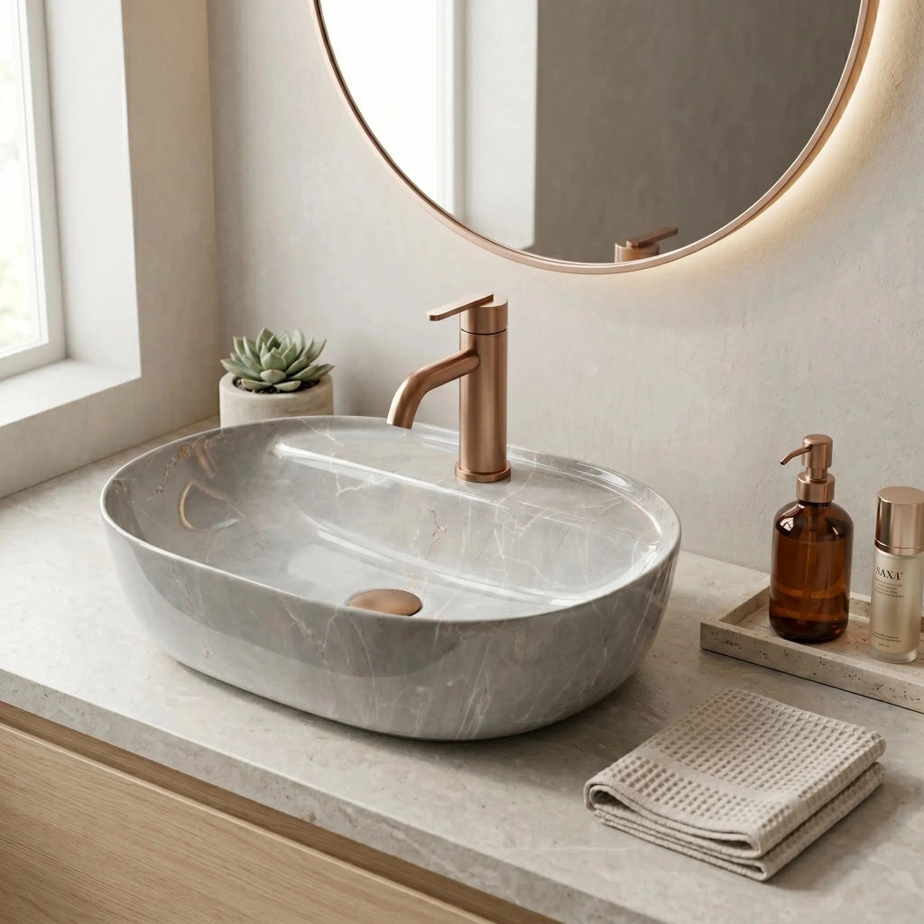 Lavabo Da Appoggio Rea Aura 51 Kashmir