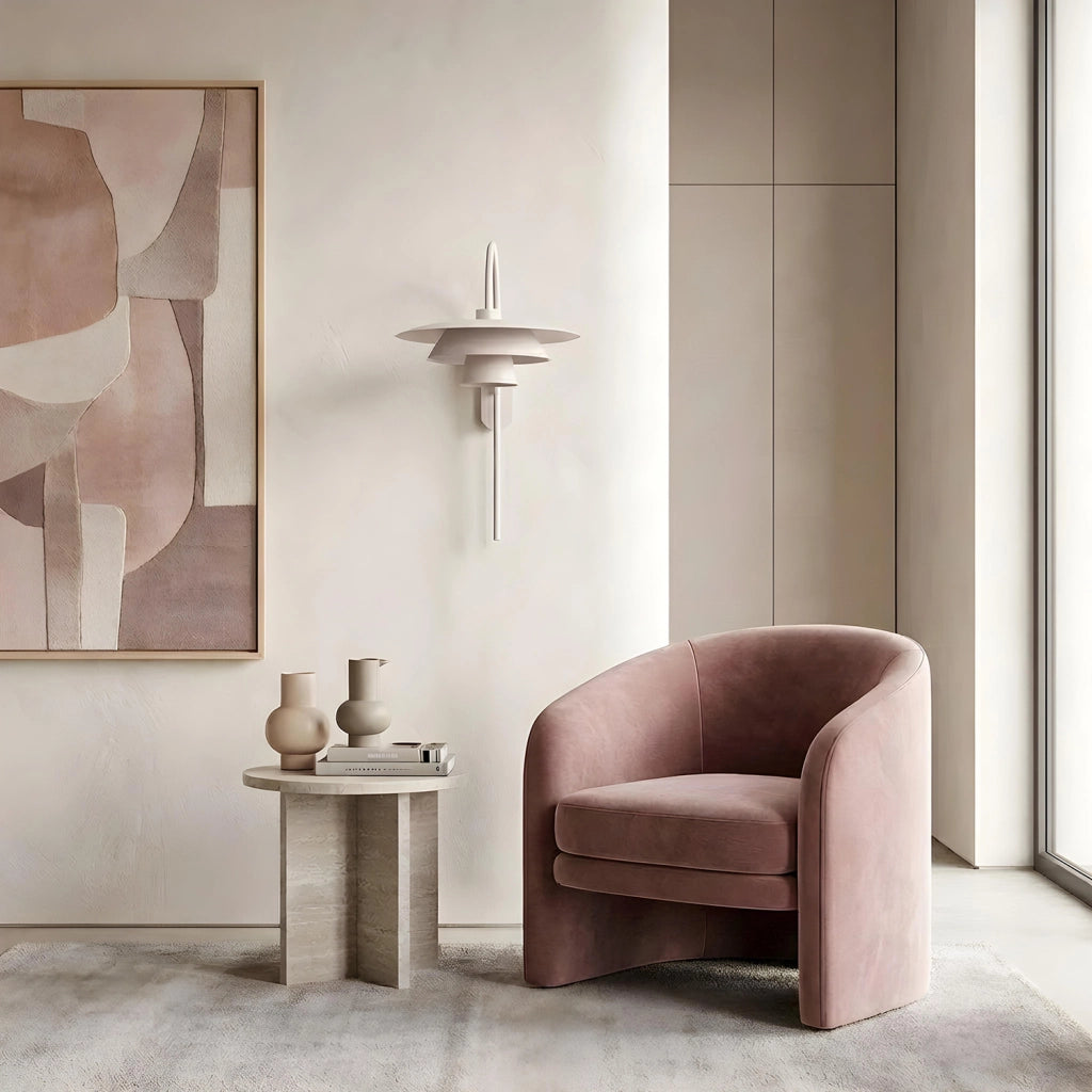 Applique Plato 1 luce cashmere metallo E27 Luminex