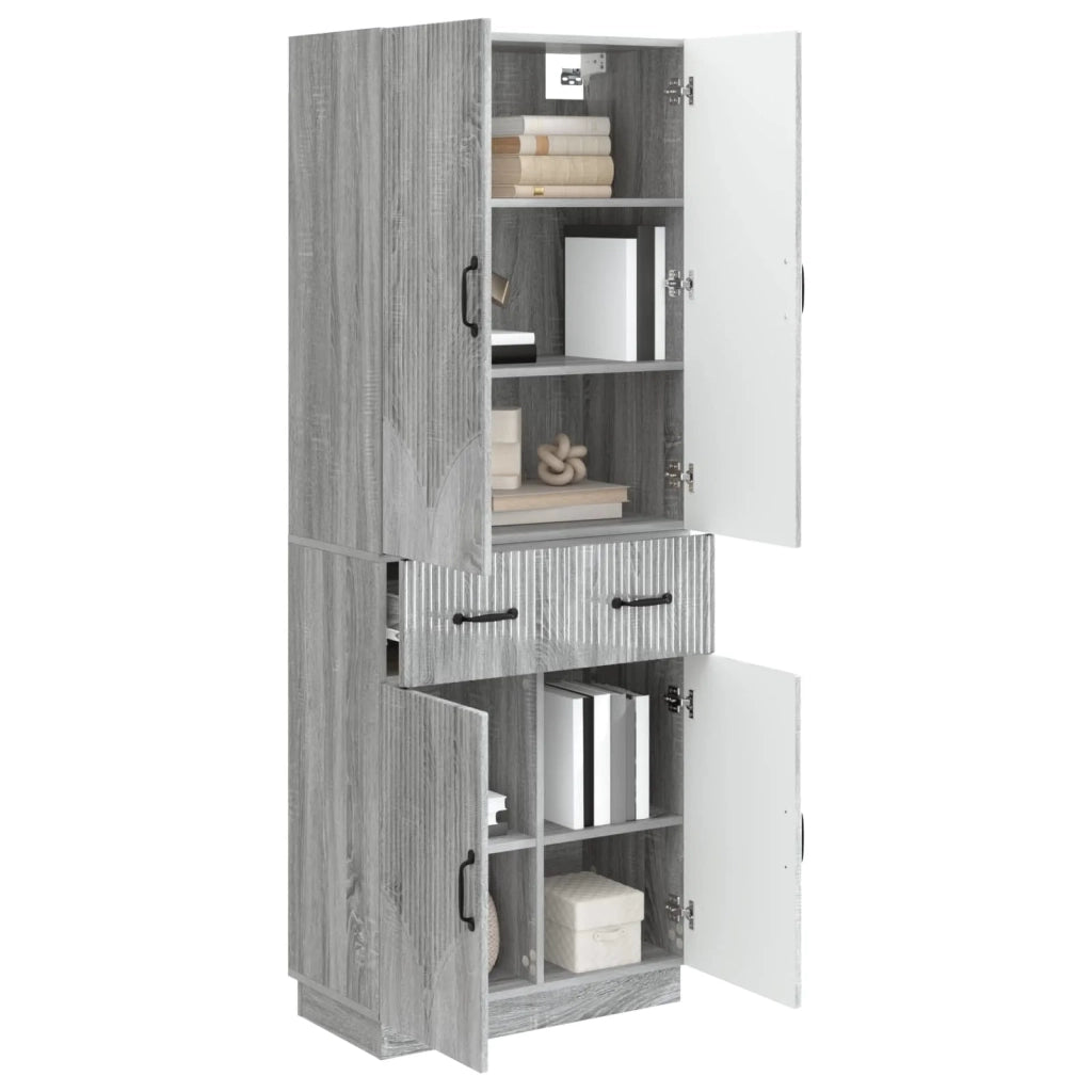 Set di armadi 2 pcs Sonoma grigio Legno ingegnerizzato 3416832