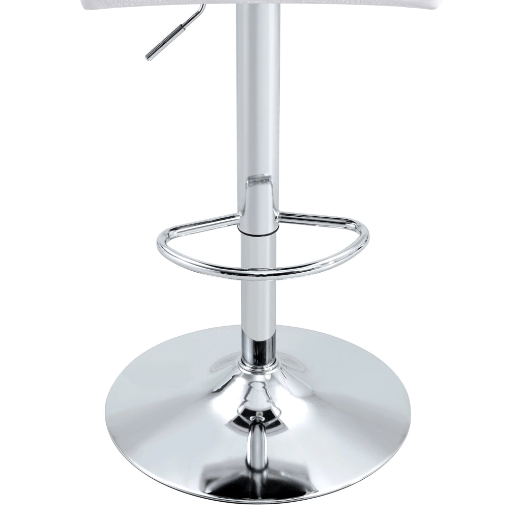 Sedie da Pranzo Vintage in Ecopelle Bianca con Design Cristallo ¨C MINIMAL ¨C Set 4 Pezzi