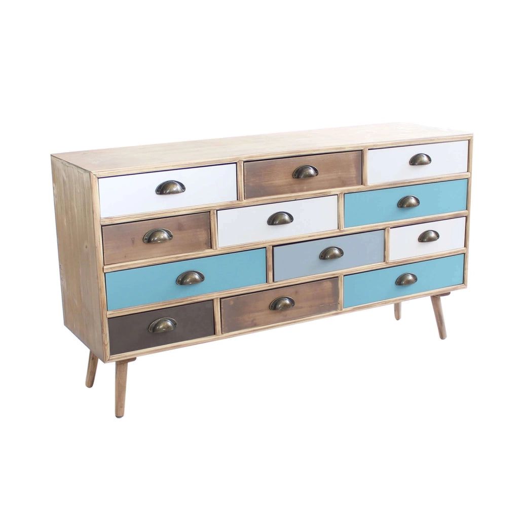 Cassettiera 12 cassetti in Legno cm 120x36 5x49 - CAL