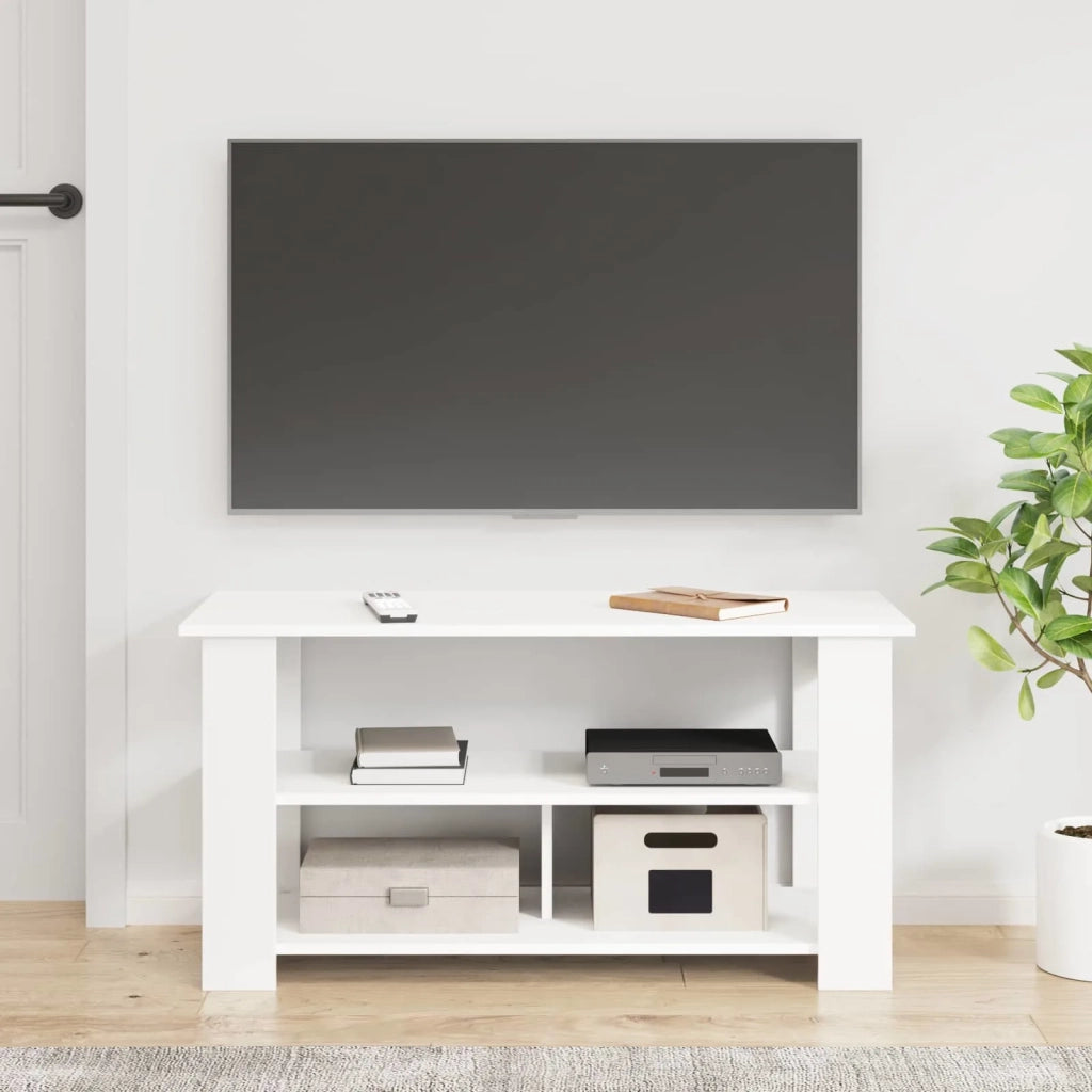 Supporto TV-Credenza per TV-Mobile TV Bianco 100 x 40 x 50 cm