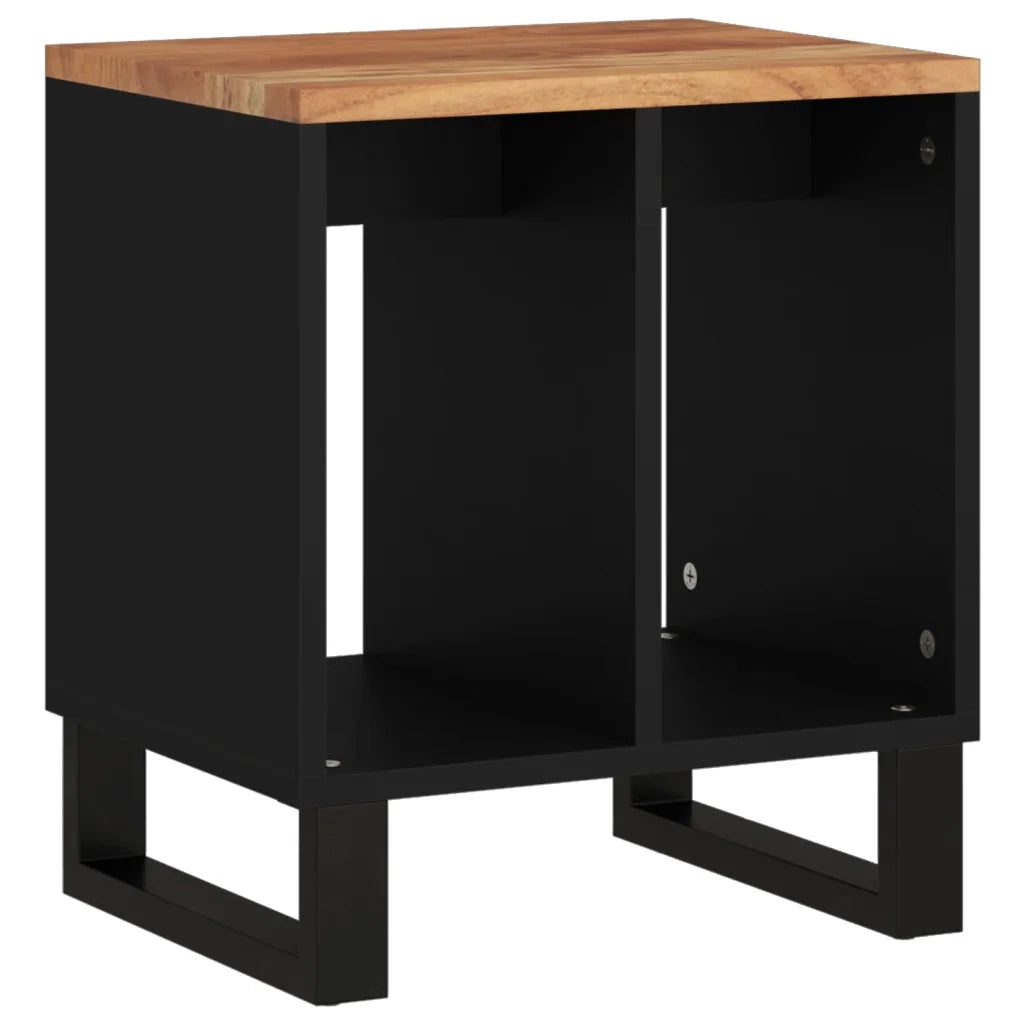 Tavolino 40x31x46 cm Legno Massello Acacia e Legno Multistrato 350645