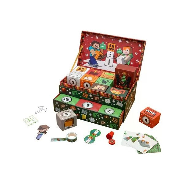 Calendario avvento paladone pp15749mcf minecraft keepsake box