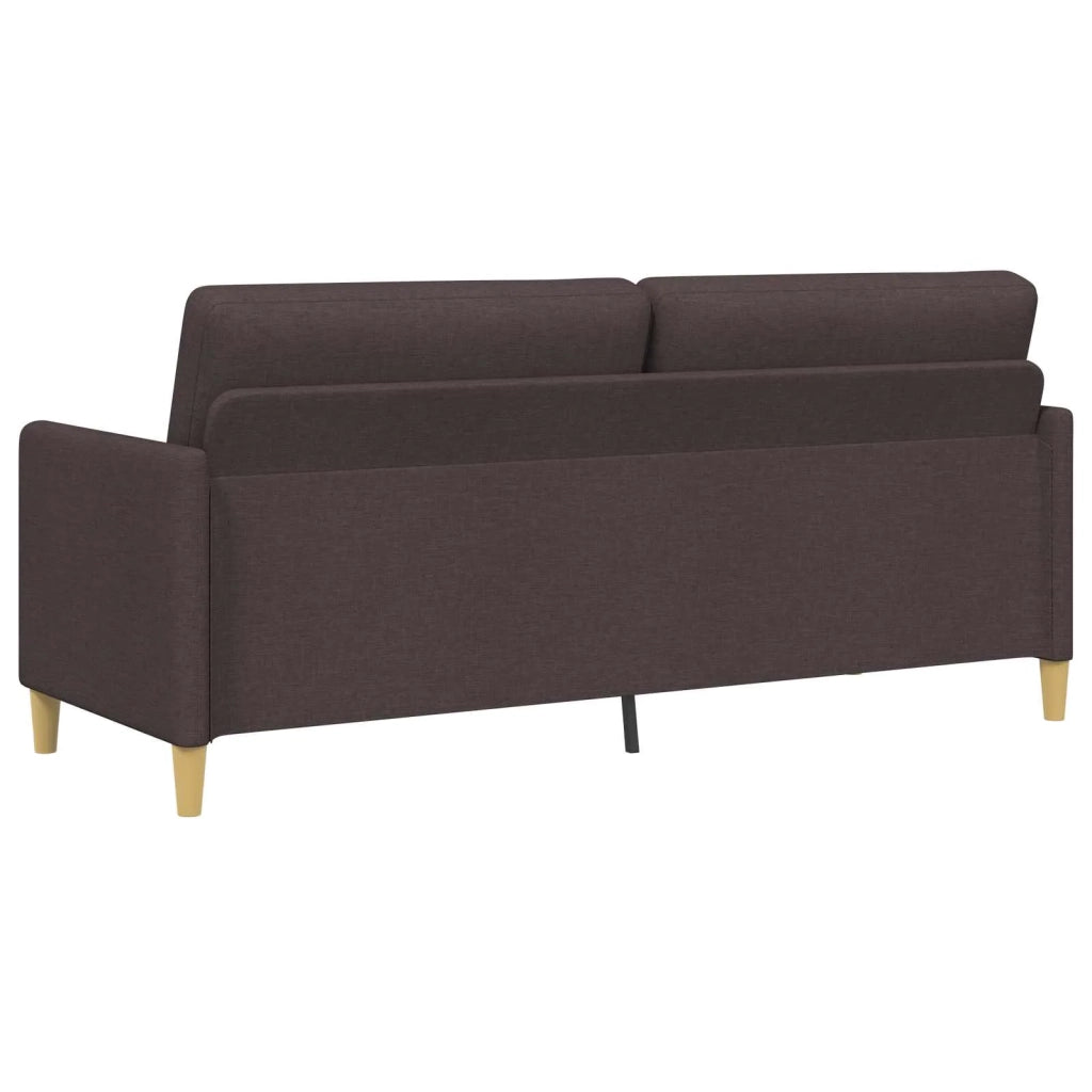 Divano con Storage Marrone Scuro 192 x 78 x 87 cm Poliestere 42036979