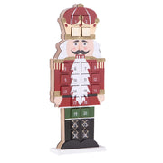 Calendario dell'Avvento con Schiaccianoci in Legno 46 cm