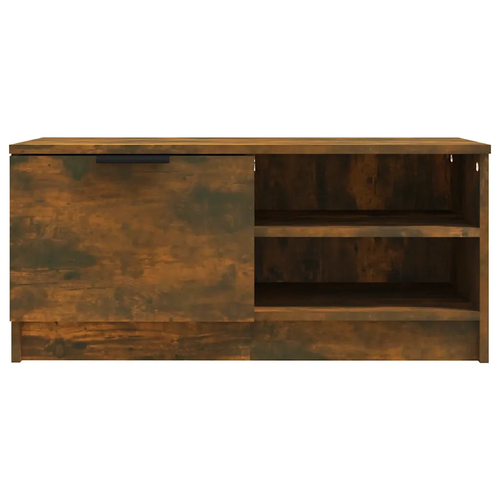Mobili TV 2 pz Rovere Fumo 80x35x36,5 cm in Legno Multistrato 817118