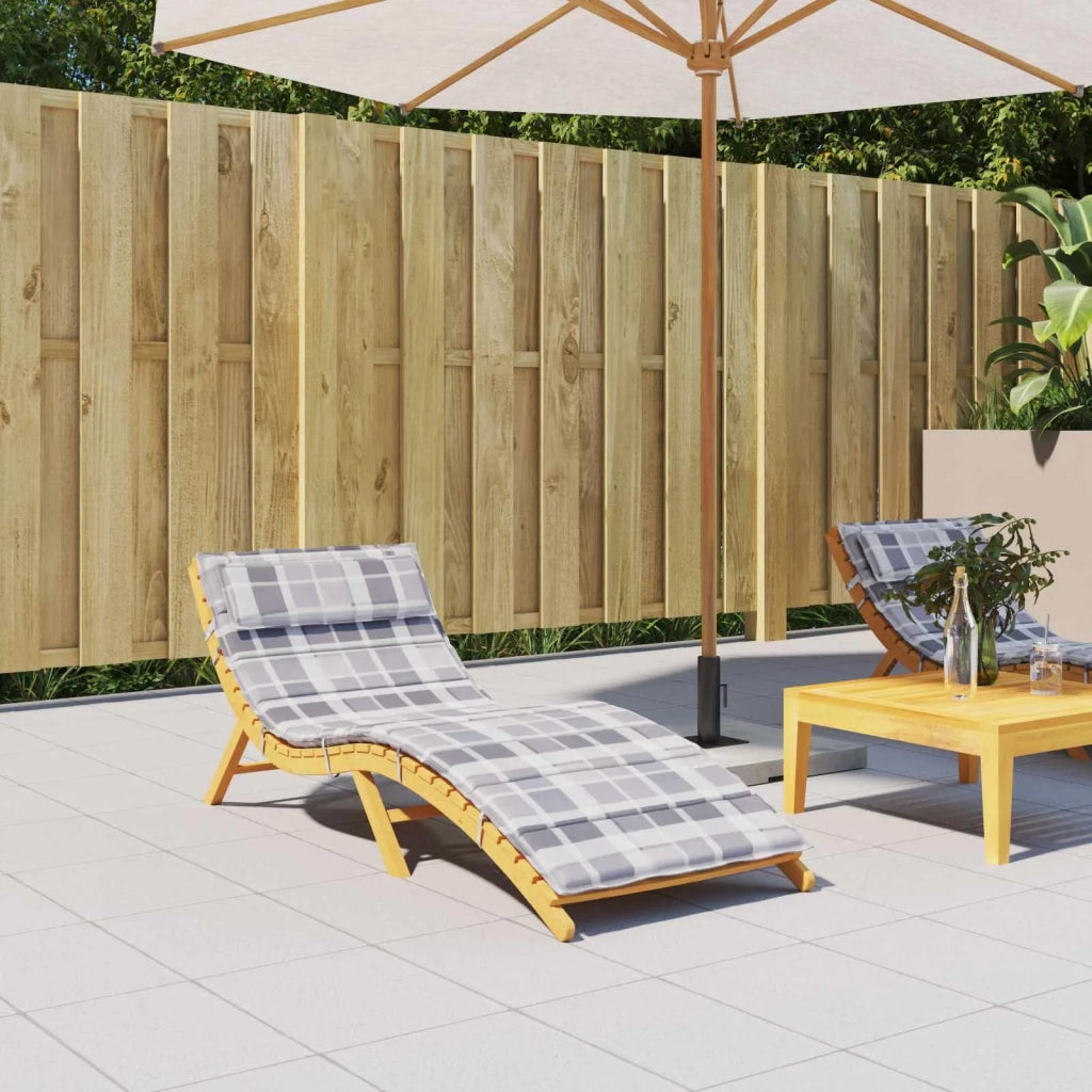 Cuscino per sedie | Cuscino per Lounger Sole Grigio 178 x 60 x 4 cm Tessuto Oxford