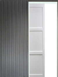 Korya' Bianco 3 pannelli scorrevoli larghezza 83 con sistema a rullo