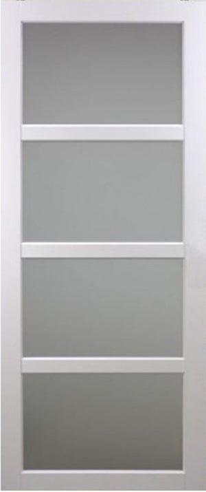 Porta scorrevole tana blanco larghezza 73 + binario in acciaio nero