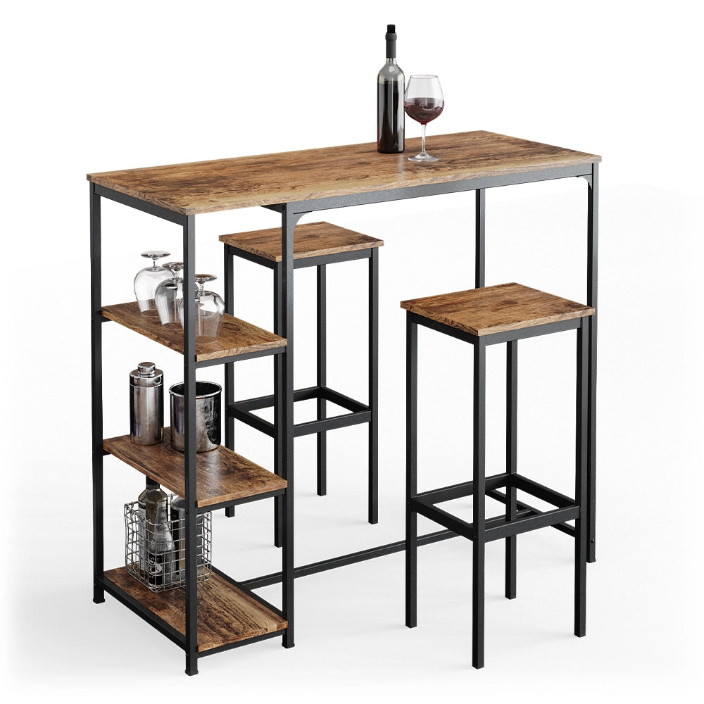 Vicco Set di 2 sgabelli da bar Rovere rustico 32 x 78 cm 2 parti