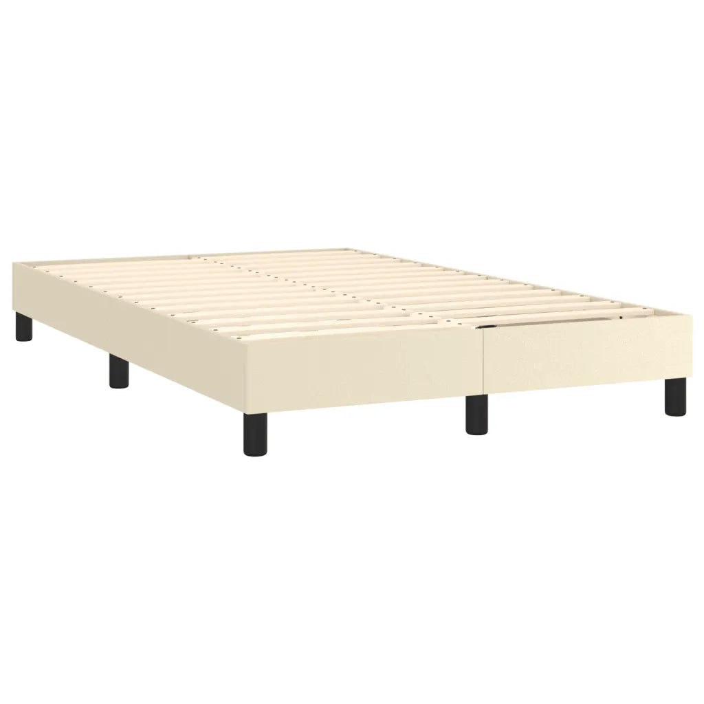 Struttura Letto a Rete a Molle Crema 120x200 cm in Similpelle 3120690