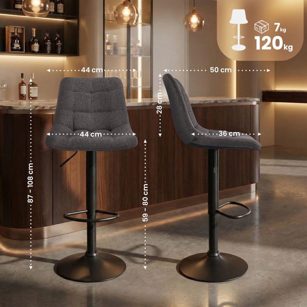 Sgabello da bar in tessuto Mapun 2