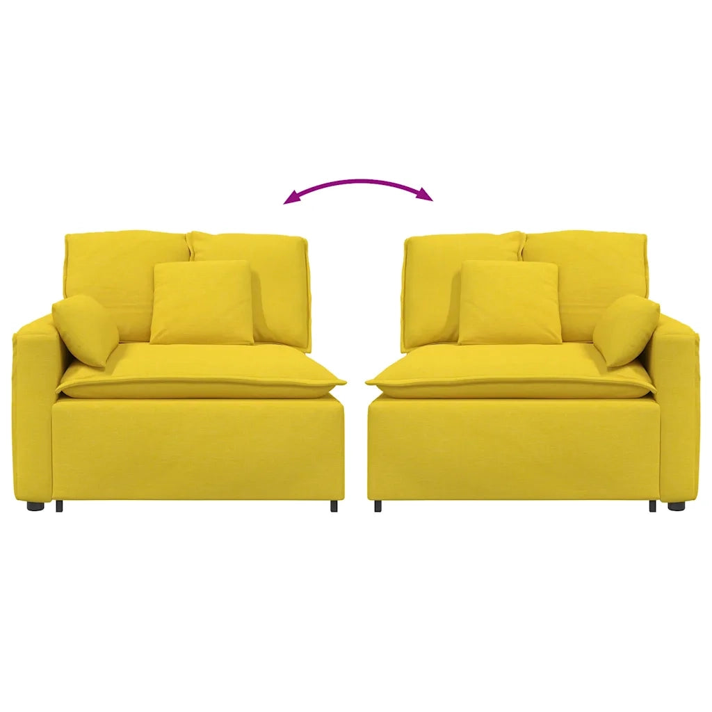 Modulo Terminale Bracciolo Divano Modulare con Cuscini 100 cm CFW1388539