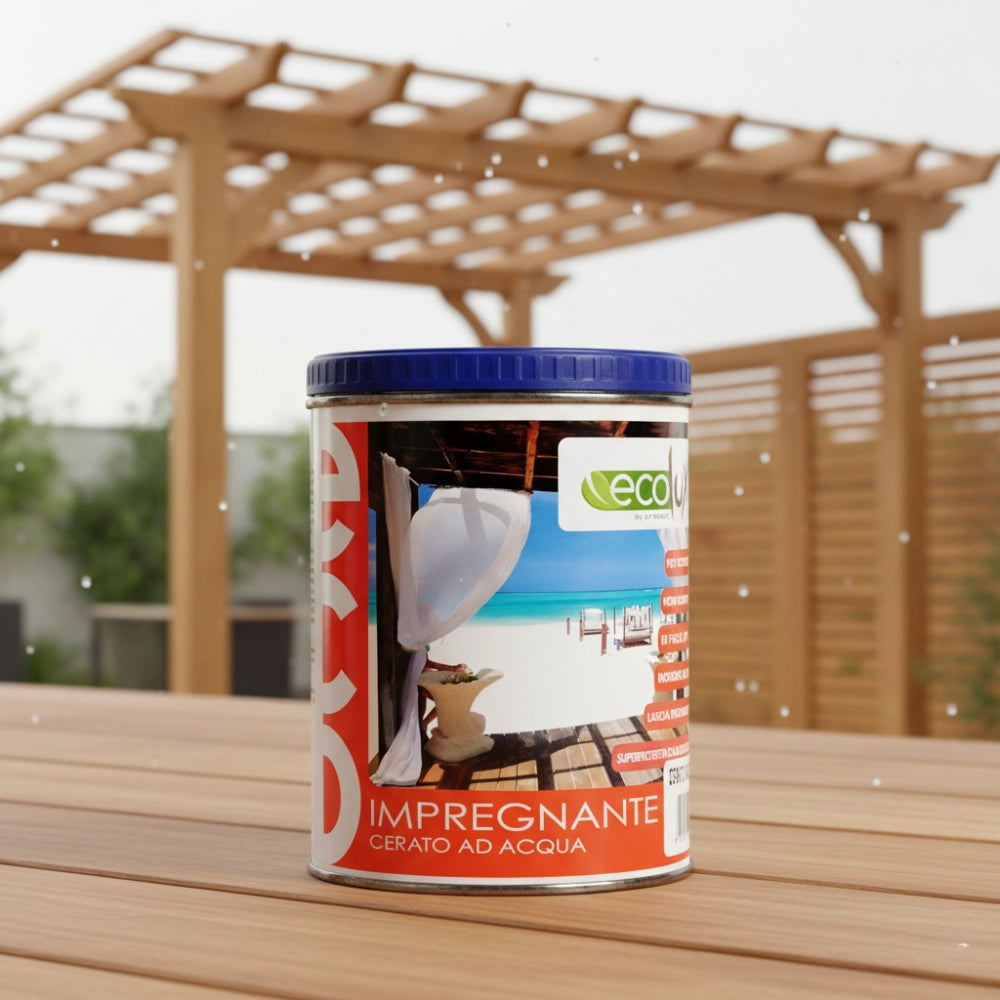 Ecolux impregnante noce chiaro cerato fondo protettivo legno *** formato 2.5 lt, confezione 1