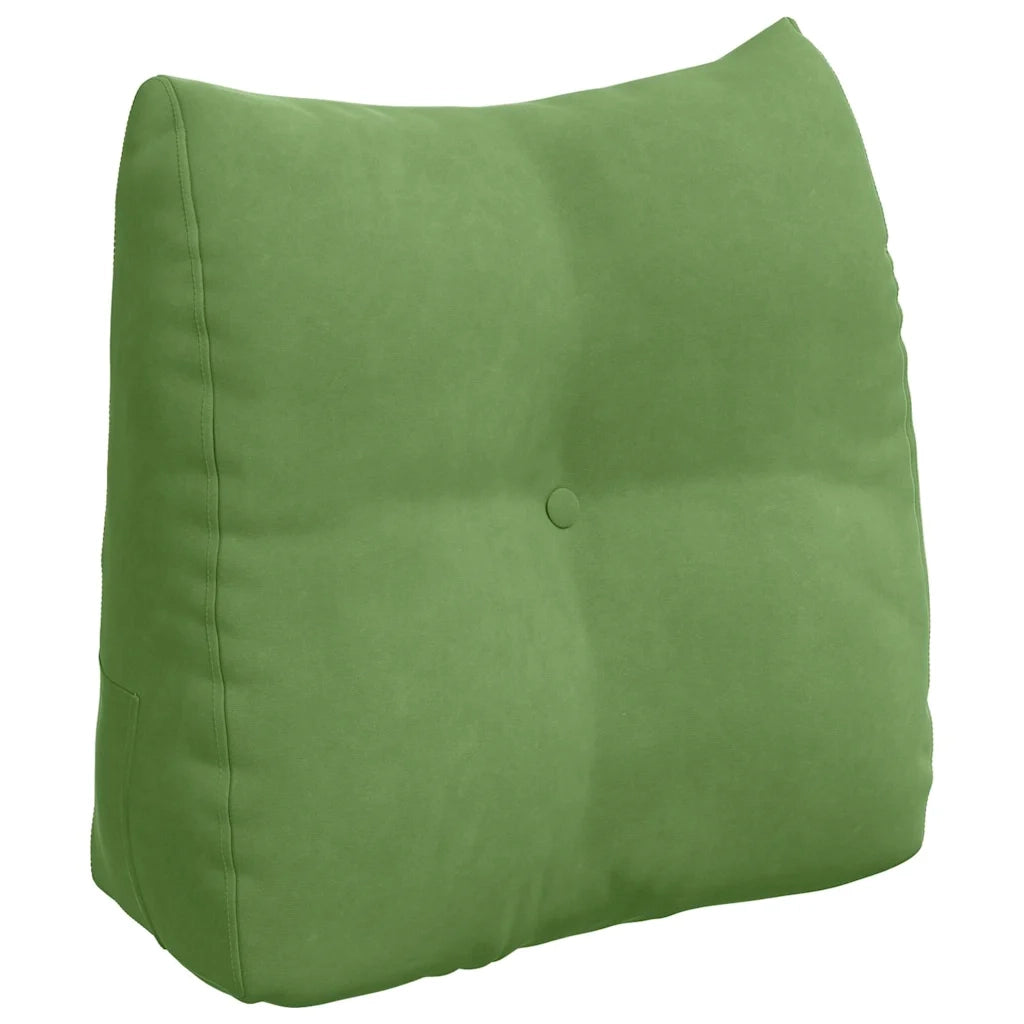 Cuscino per Schiena | Cuscino dorsale Verde chiaro 45 x 24 x 50 cm Velluto