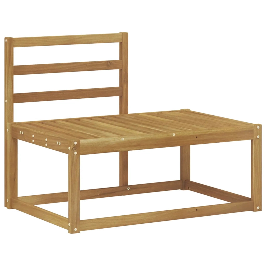 Set di divani da esterno 3 pz Bianco Legno di Acacia Massello 3388178