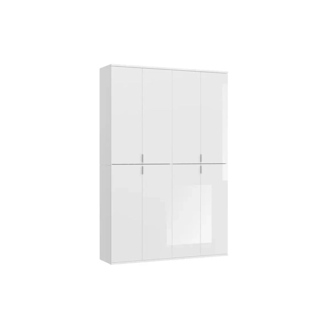 Armadio 8 porte BODITE – Ampio spazio di stoccaggio in bianco laccato