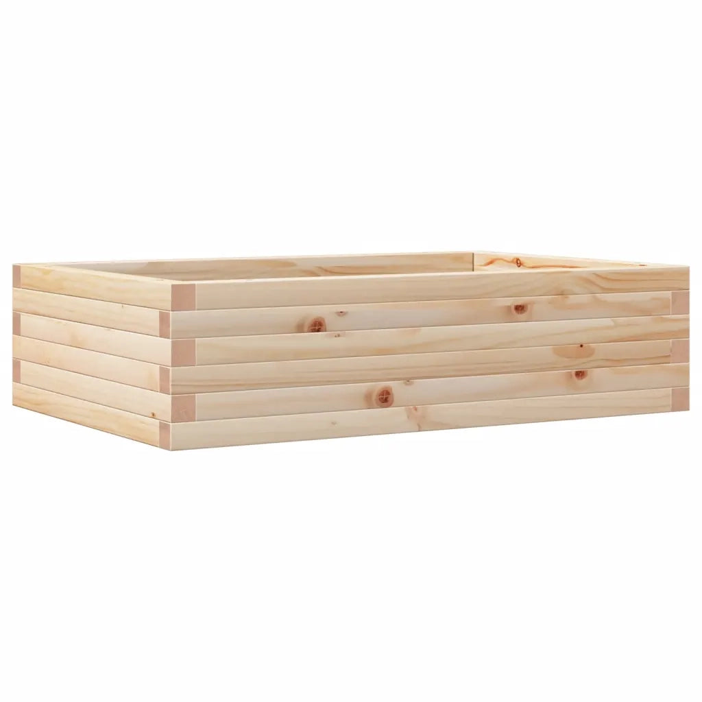 Fioriera da Giardino-Vaso da Esterno 90x60x23 cm in Legno Massello di Pino