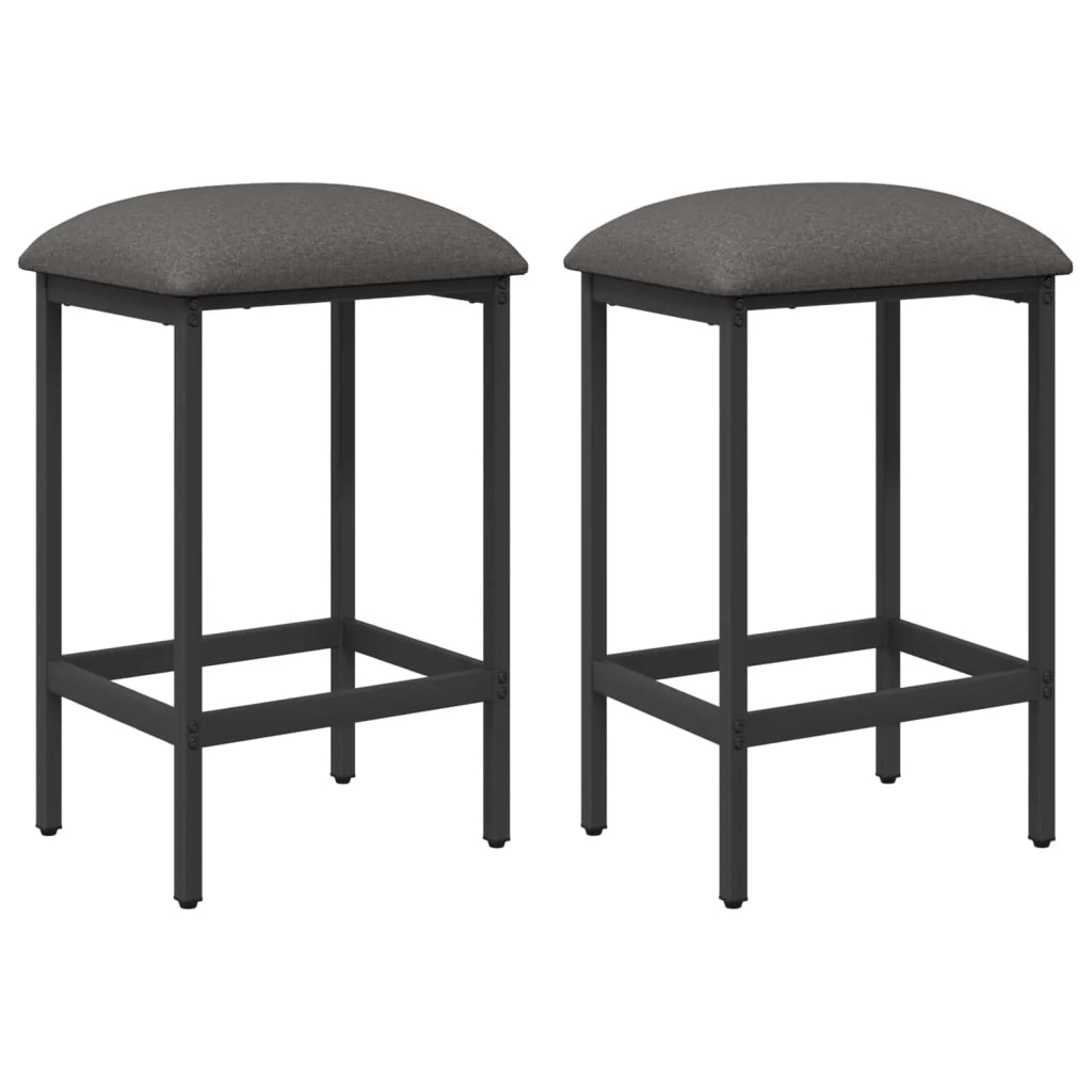 Sgabello da bar 2 pcs Grigio Chiaro 40 x 32 x 64 cm 8006158