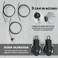 Pulley Machine Home Gym e Puleggia LAT Machine, Attacco per Dischi Pesi Universali e Accessori