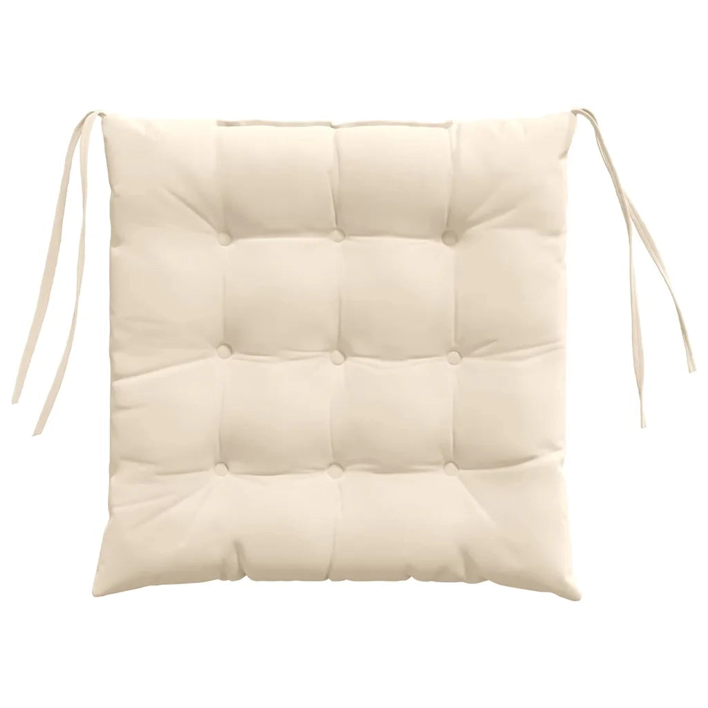 Cuscini per Seduta 4 pcs Beige 40 x 40 x 6 cm Microfibra