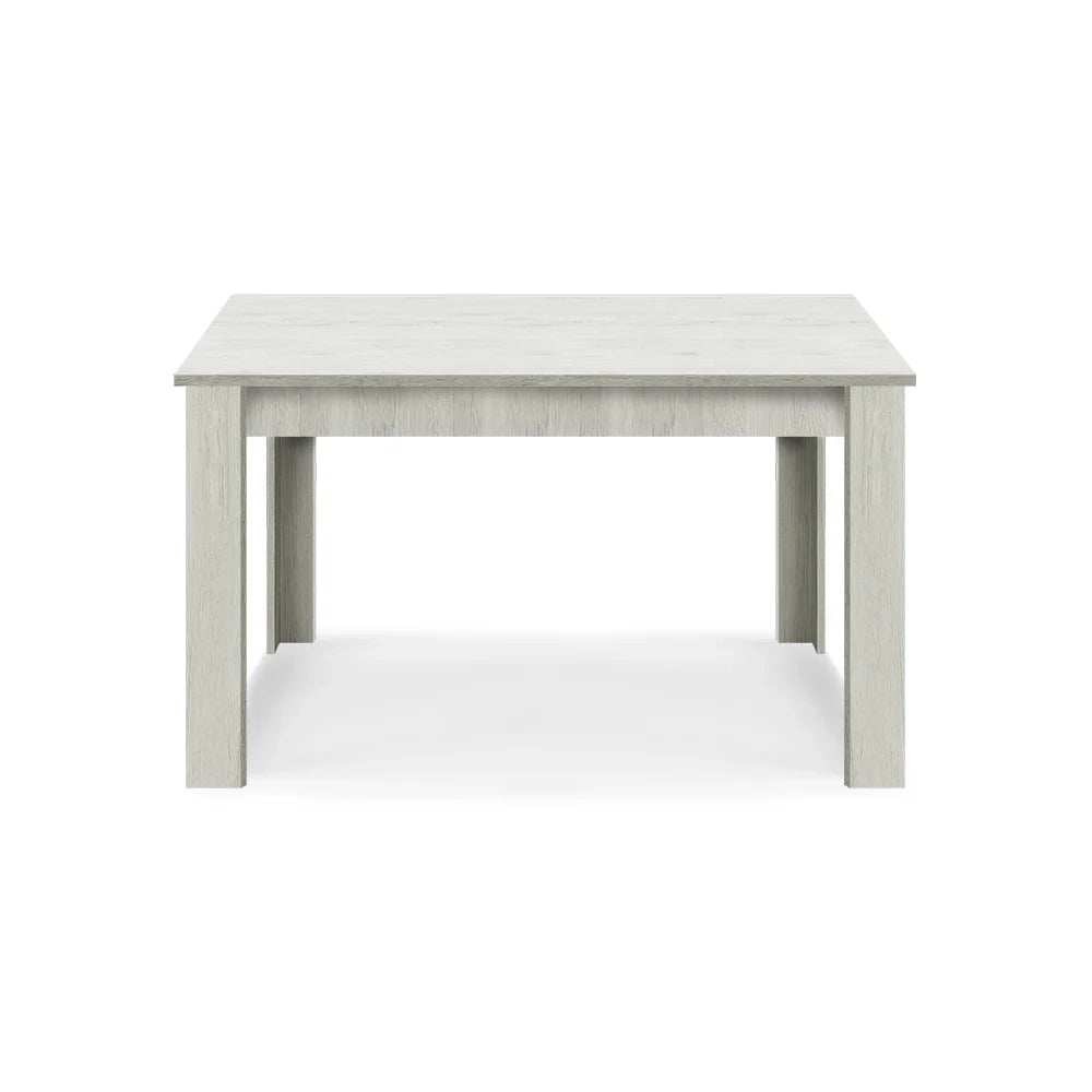 Tavolo allungabile da pranzo Olmo Gesso 130x80 fino a 170 cm modello N1 MADE IN ITALY design moderno ideale per cucina, soggiorno e sala da pranzo