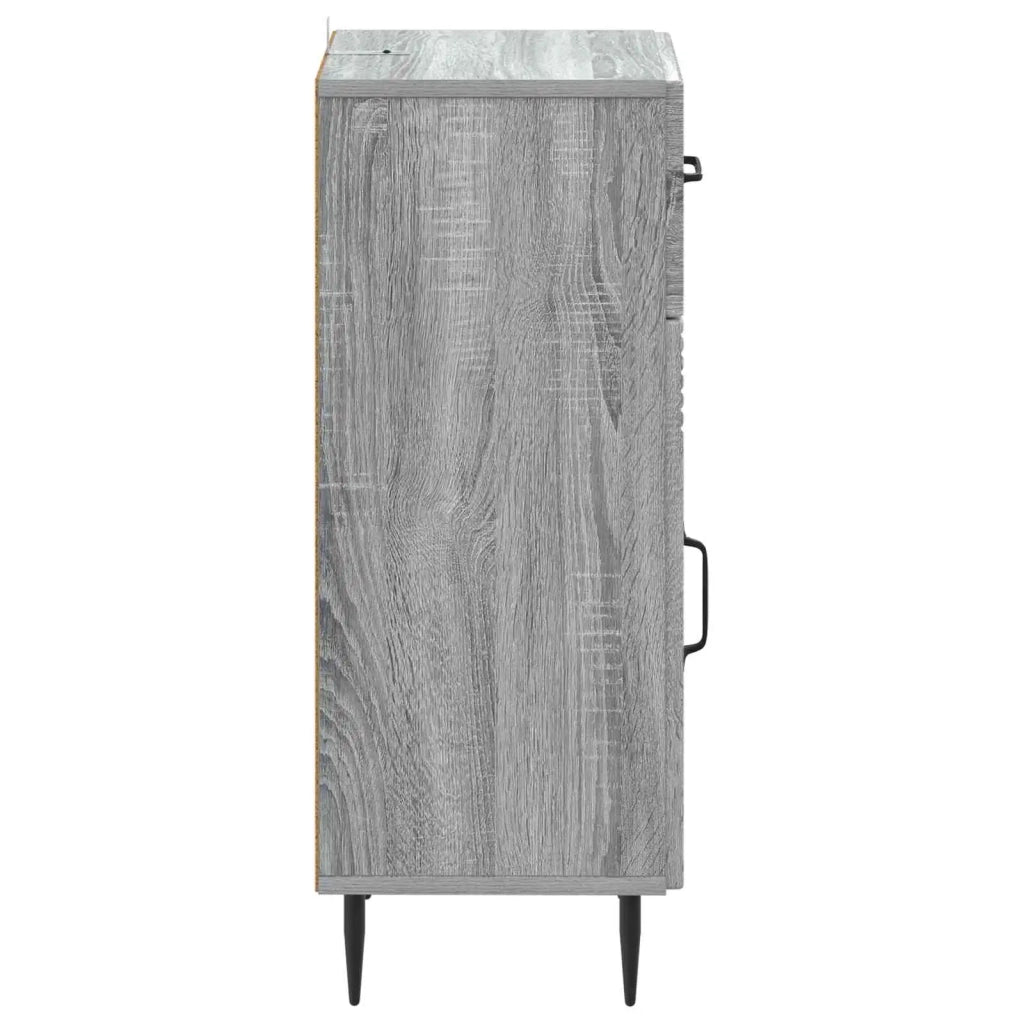 Mobiletto da Bagno HAARLEM Sonoma grigio 30 x 31 x 80 cm 896831