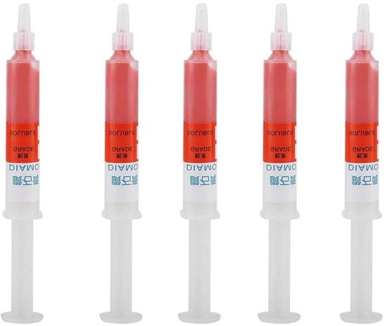 Polijstpasta Diamant 5 Stuks, Polijstpasta per Polire Leppasta Grit W0.5-W40 320~10000 (W1.5 (6000 mesh polire a specchio))