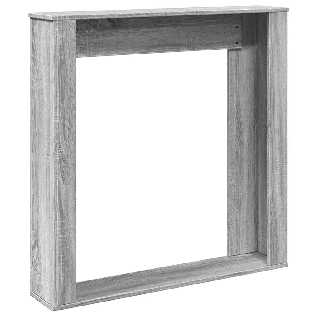 Cornice per Camino Grigio Sonoma 100x20x100 cm in Truciolato CFW6840325