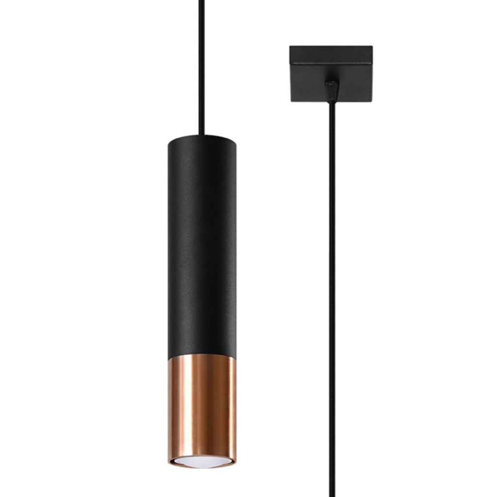 Lampada a sospensione Pure Lume SPIREXEZ 1 nero rame