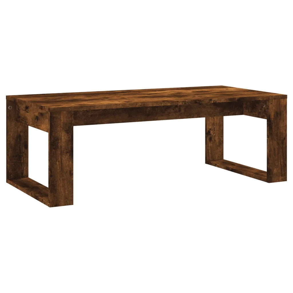 Tavolino da Salotto-Tavolino da soggiorno-Tavolo Rovere Fumo 102x50x35 cm Legno Multistrato