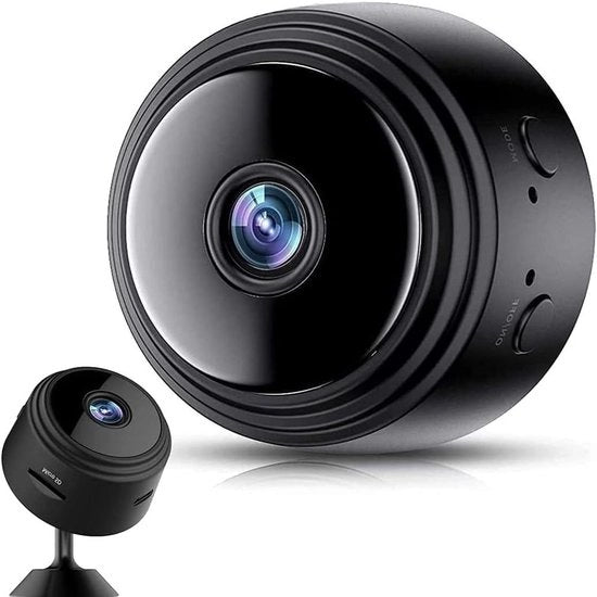 Camera minicamera nascosta 1080p Full HD con audio e video, babyfoon con visione notturna e funzione di sicurezza per la sorveglianza domestica.
