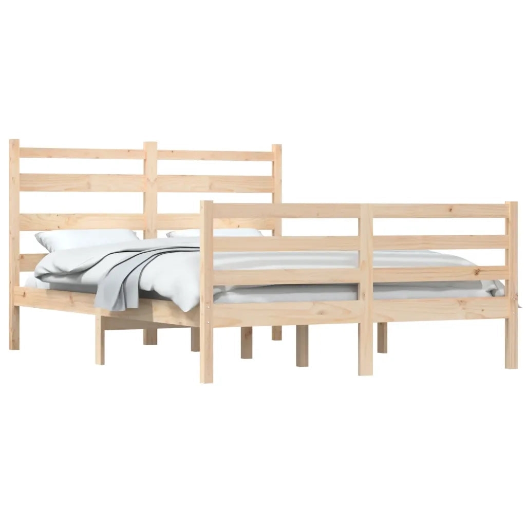 Giroletto-Struttura Letto in Legno Massello di Pino 140x200 cm 323796