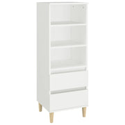 Credenza | Madia | Buffet da pranzo | Armadio da pranzo Bianco 40x36x110 cm in Legno Multistrato