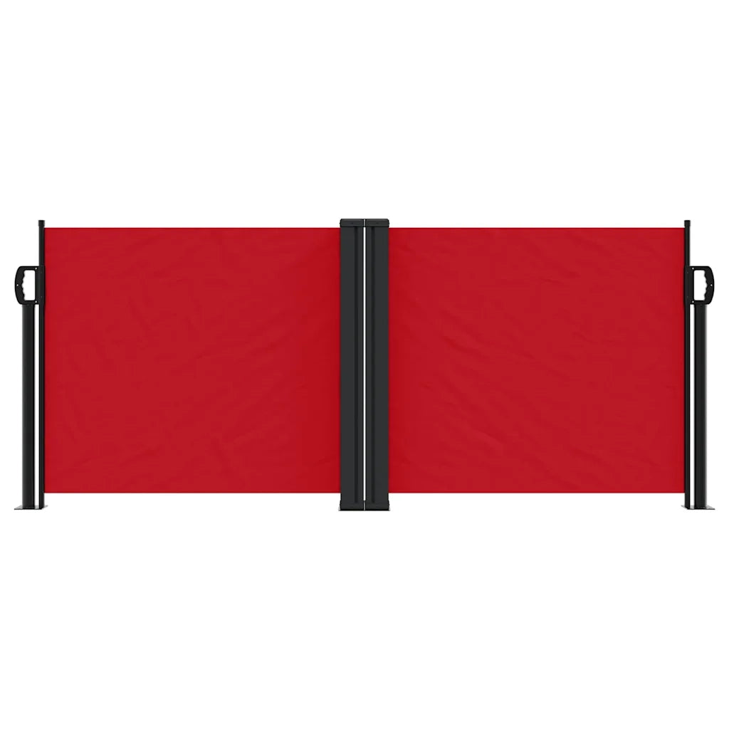 Tenda da Sole Laterale Retrattile-Tenda parasole per giardino Rossa 100x1000 cm 984176