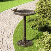 Vaschetta Bagnetto per Uccelli da Giardino Bronzo in Plastica 48223