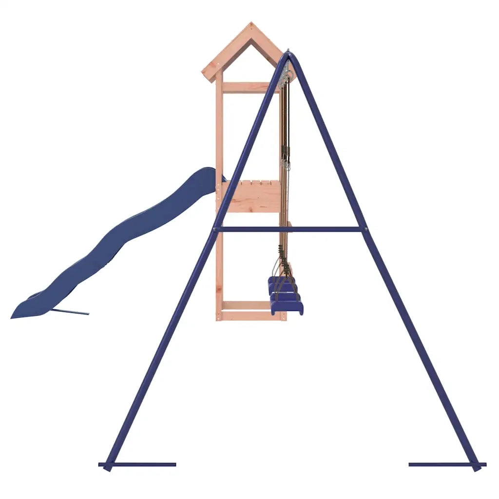 Set da Gioco da Esterno in Legno Massello di Douglas