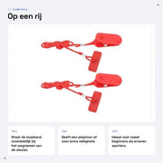 Chiave di sicurezza universale - Sloti magnetici - Interruttore di emergenza - Clip di cavo - Leggera - Materiale ABS resistente - Accessorio per cinturino di sicurezza