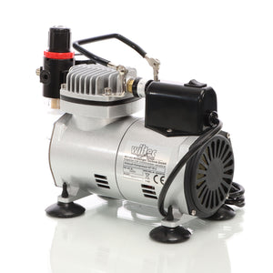 Compressore per aerografo AF18-2, a membrana 4 bar, arresto automatico, con manometro