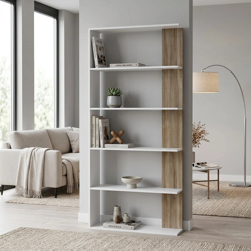 Libreria Moderna di Design in Legno Composito cm 90x23 5x180 - SCAF