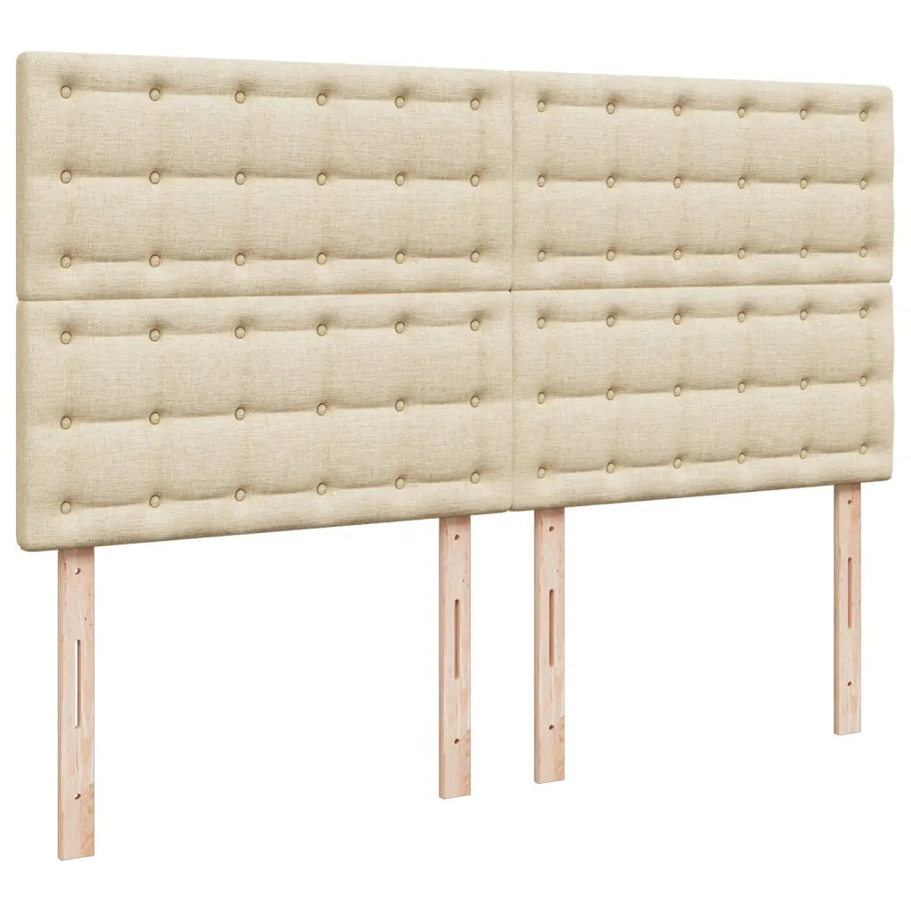 Giroletto a Molle con Materasso Crema 180x200 cm in Tessuto 3293678