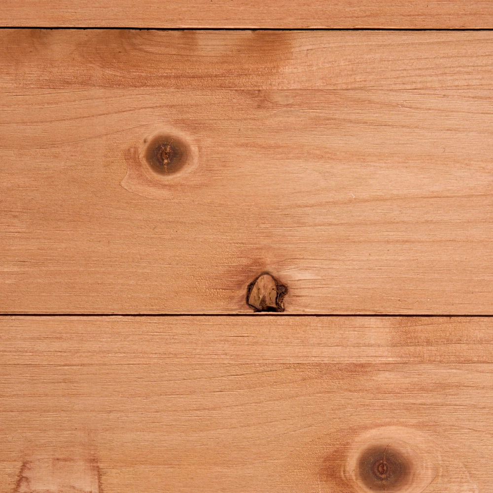 Tavolo da giardinaggio in legno di abete marrone chiaro con ganci in acciaio e cassetto, per riporre gli attrezzi da giardino, in stile rustico
