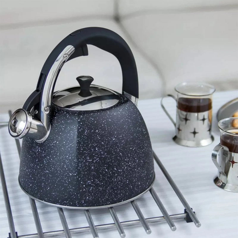 Klausberg KB-7412 Bollitore a fischio in acciaio inossidabile da 2,2 l per tutti i fornelli
